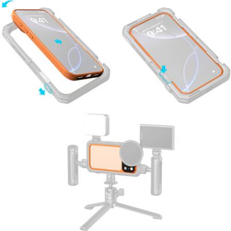 SmallRig 5795 x FilMov - fotograficzne etui typu bumper (ramka) do iPhone 17 Pro Max + adapter obiektywu i filtra 67mm - użycie